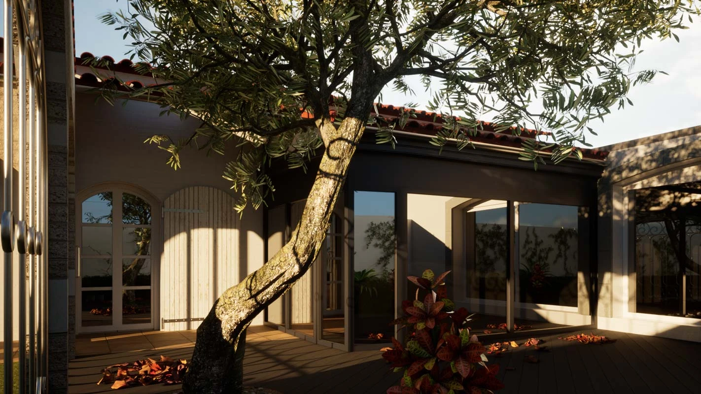 Projet de rénovation extérieure et construction d'un patio dans un jardin