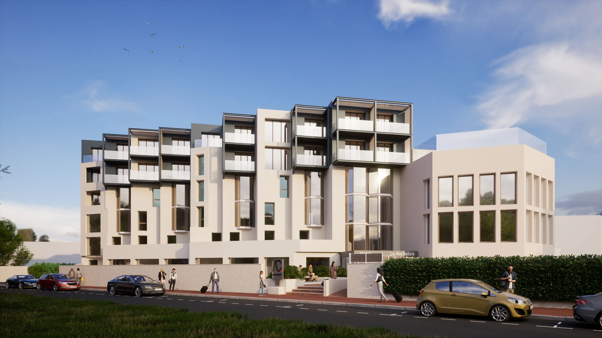 Mission architecturale de rénovation et surélévation avec création de balcons pour le Rochelois