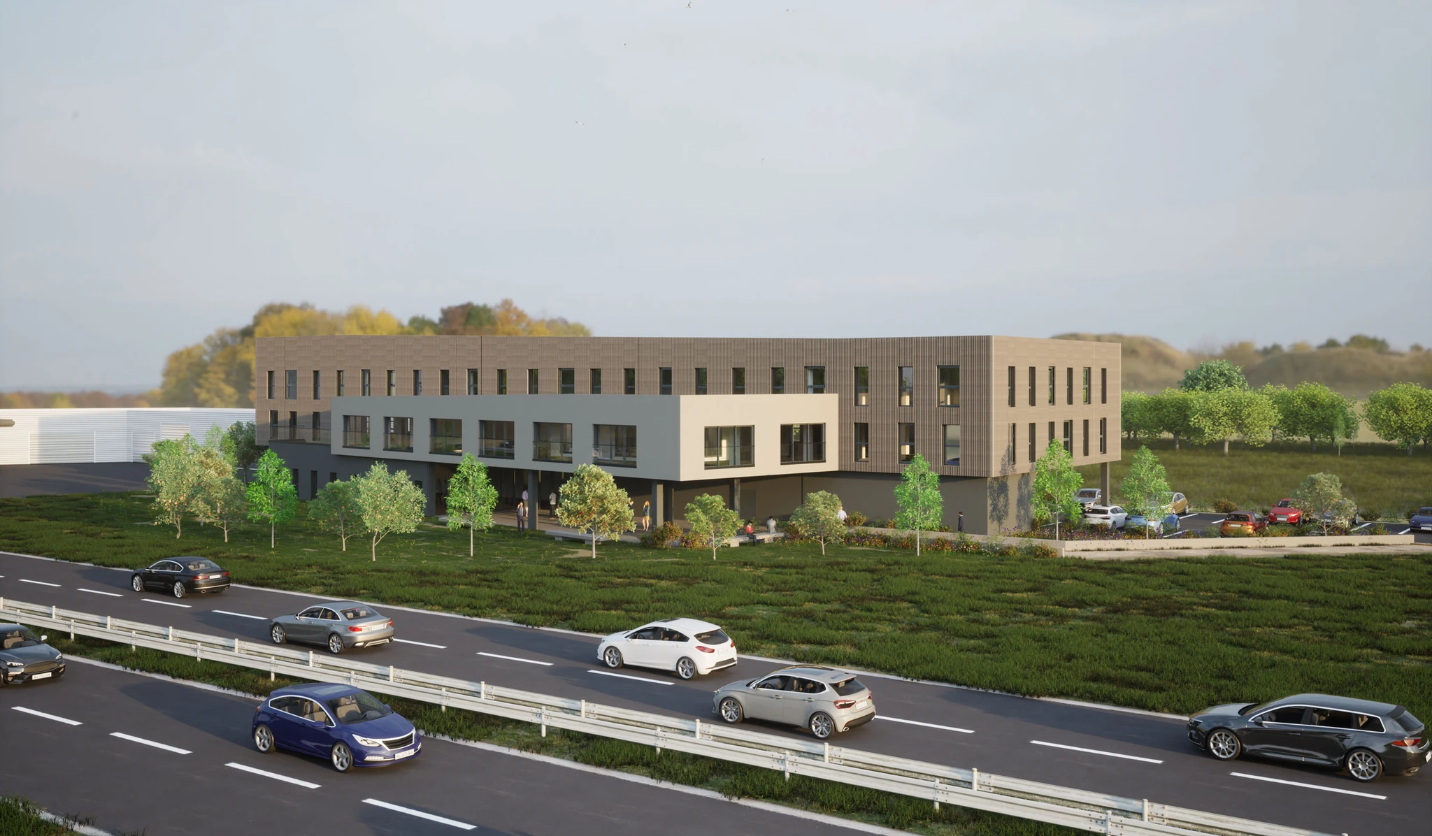 projet architectural et aménagement d'un bâtiment tertiaire en Charente-Maritime
